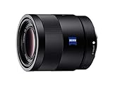 Sony E-Mount Festbrennweite Portrait-Objektiv Sony / Zeiss SEL55F18Z 55 mm f/1.8 FE Vollformat für Sony A7, A7R